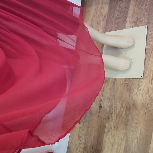 Matinique  In Wear Silk  Sheer Vintage Skirt + free underskirt. - Picture 4 of 5